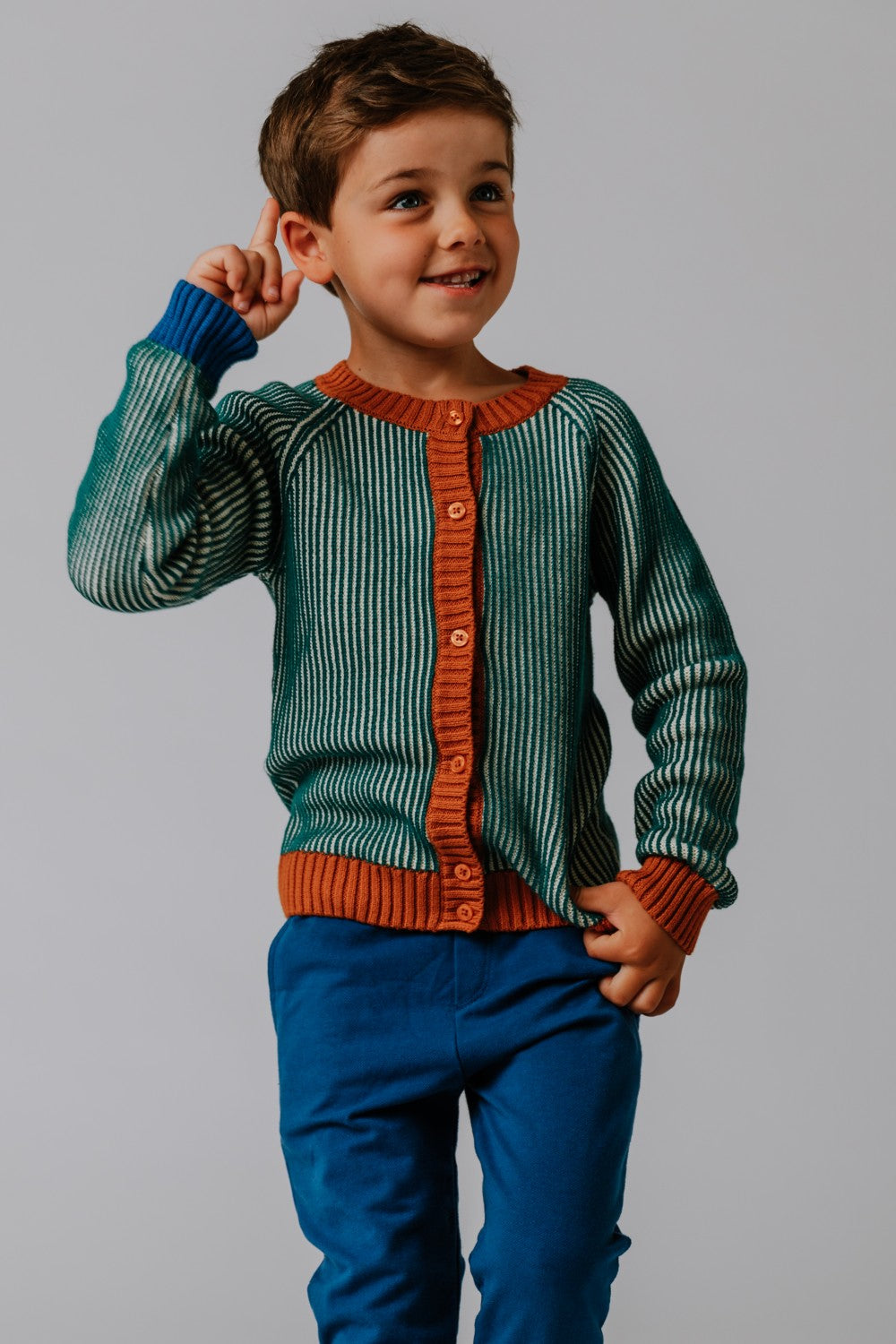 Alice Cardigan Pacific Stripes