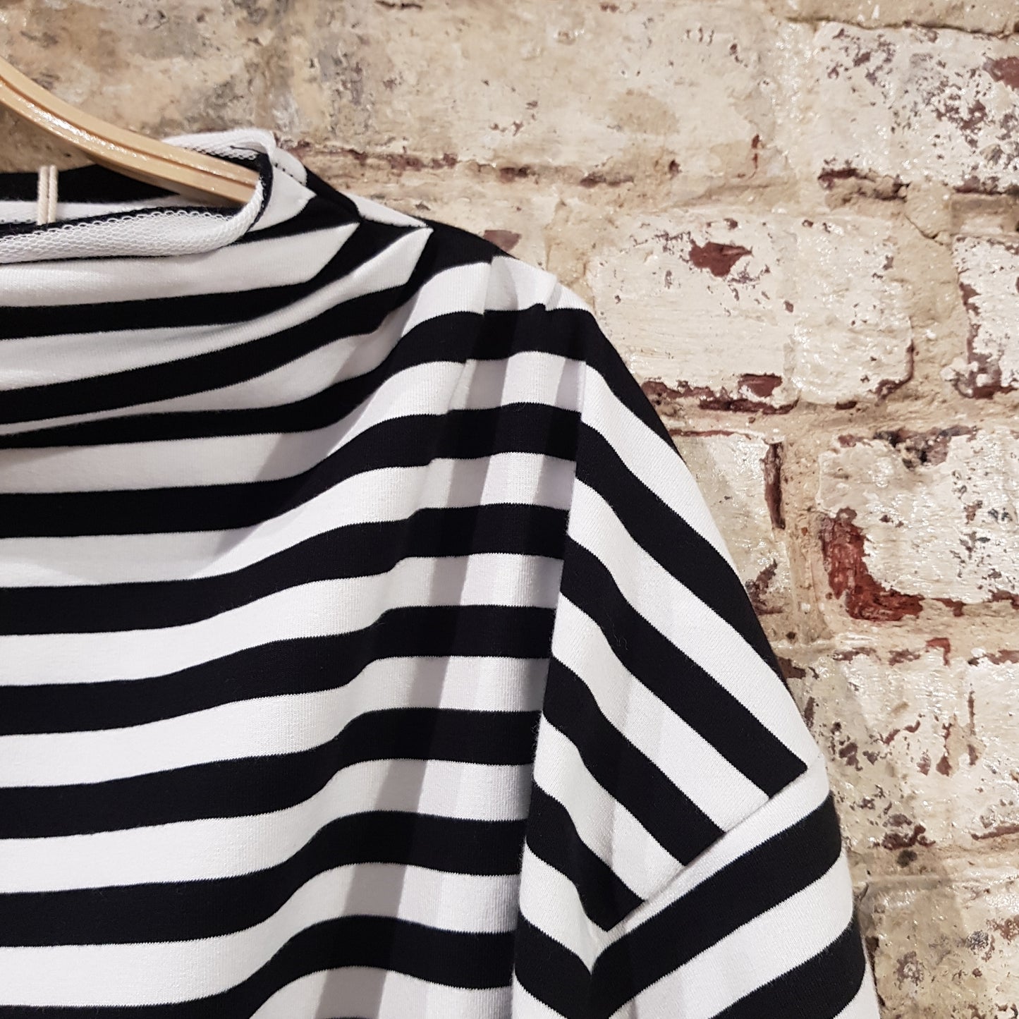 Striped Sweat Noes - Dark Navy/Ecru