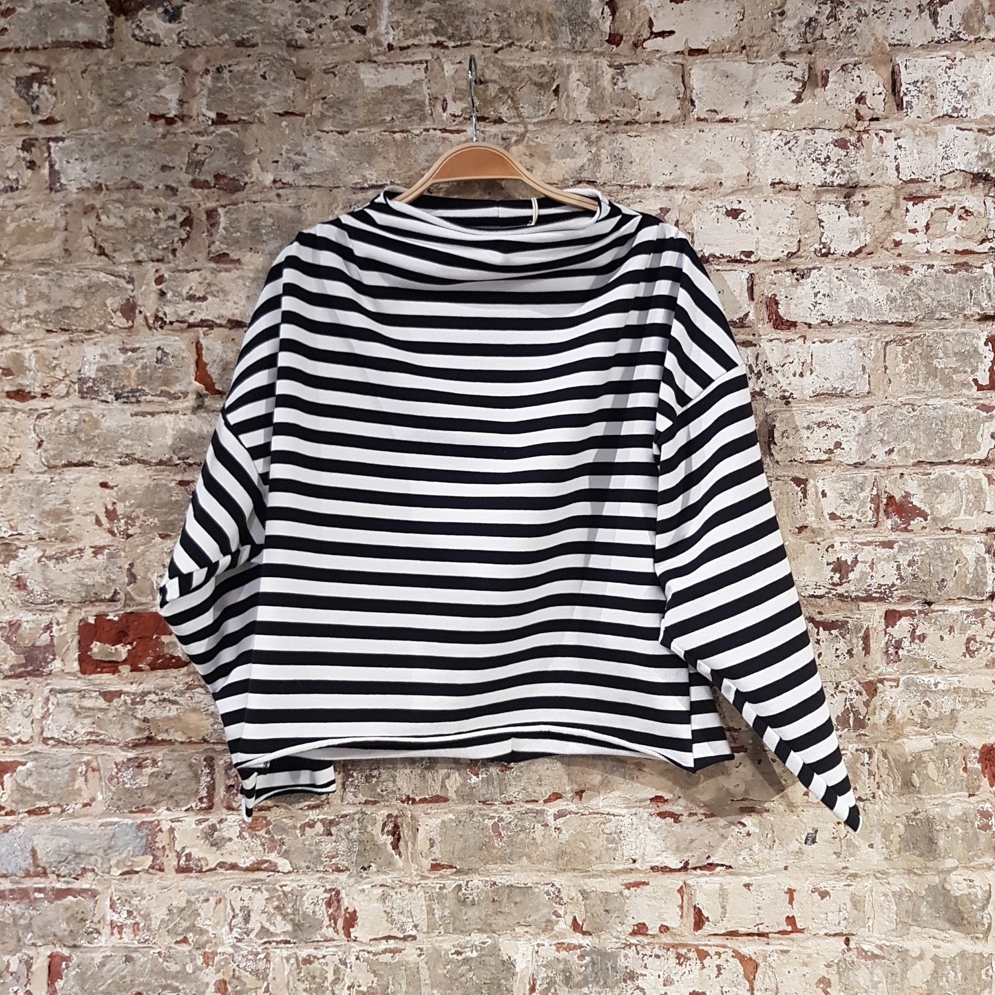 Striped Sweat Noes - Dark Navy/Ecru