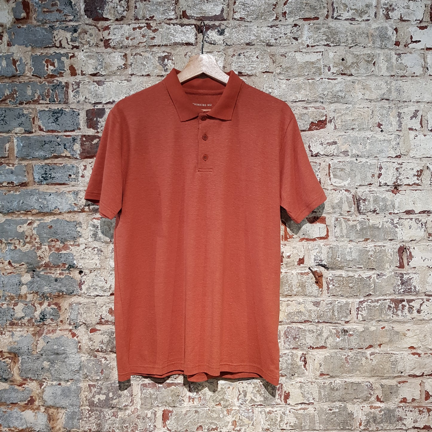 Hemp Polo - Clay Red