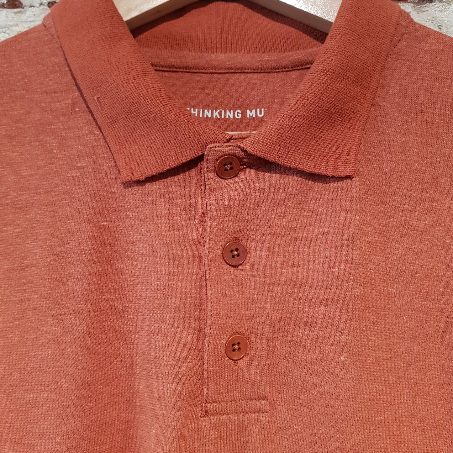 Hemp Polo - Clay Red