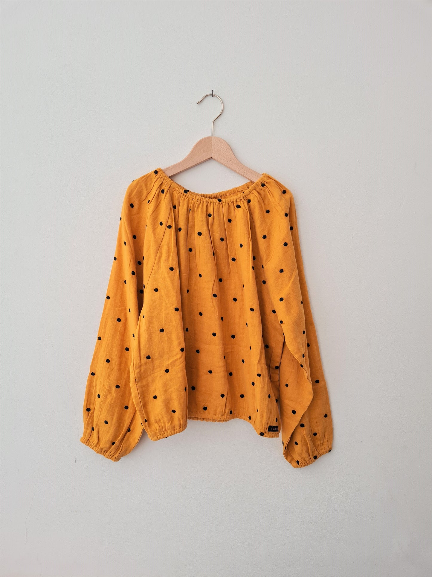Didi Blouse - Golden Yellow Dot