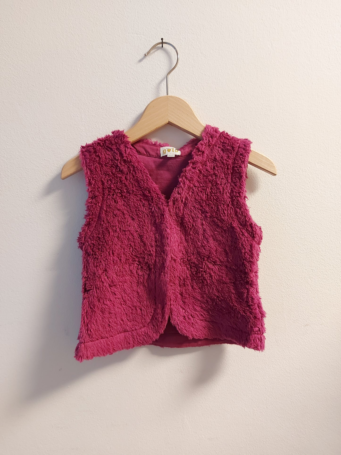 Vest GABRIEL peluche Violet