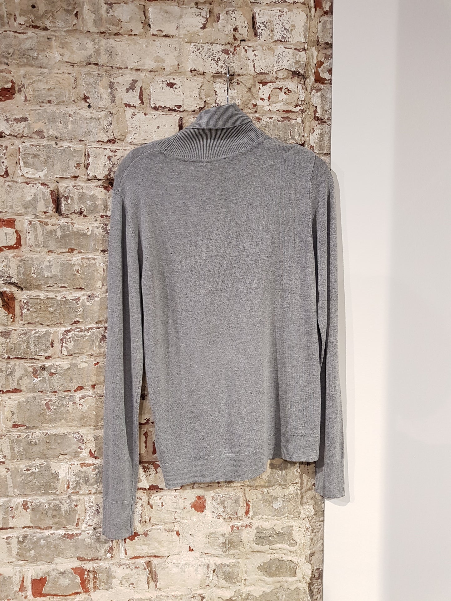 Bymmpimba1 Rollneck Knit - Mid Grey Melange