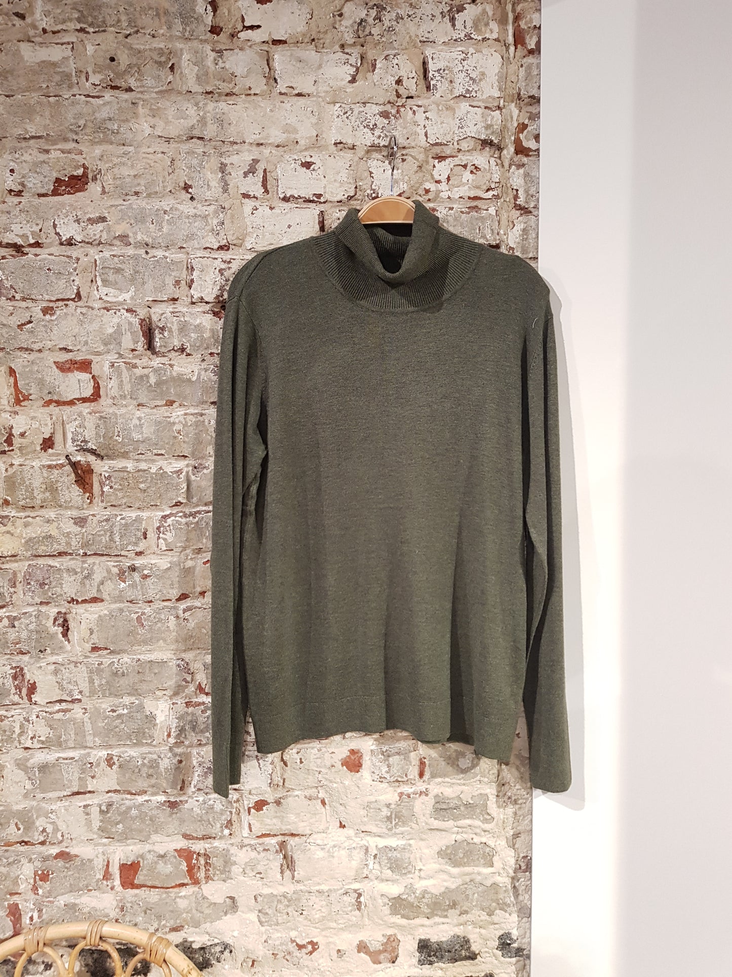 Bymmpimba1 Rollneck Knit - Rifle Green Mela