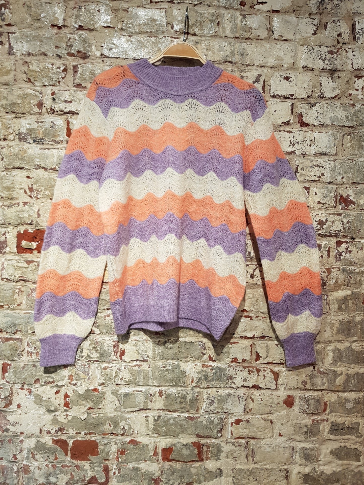 Bymartine Stripe Jumper 3 - Purple Rose Mix