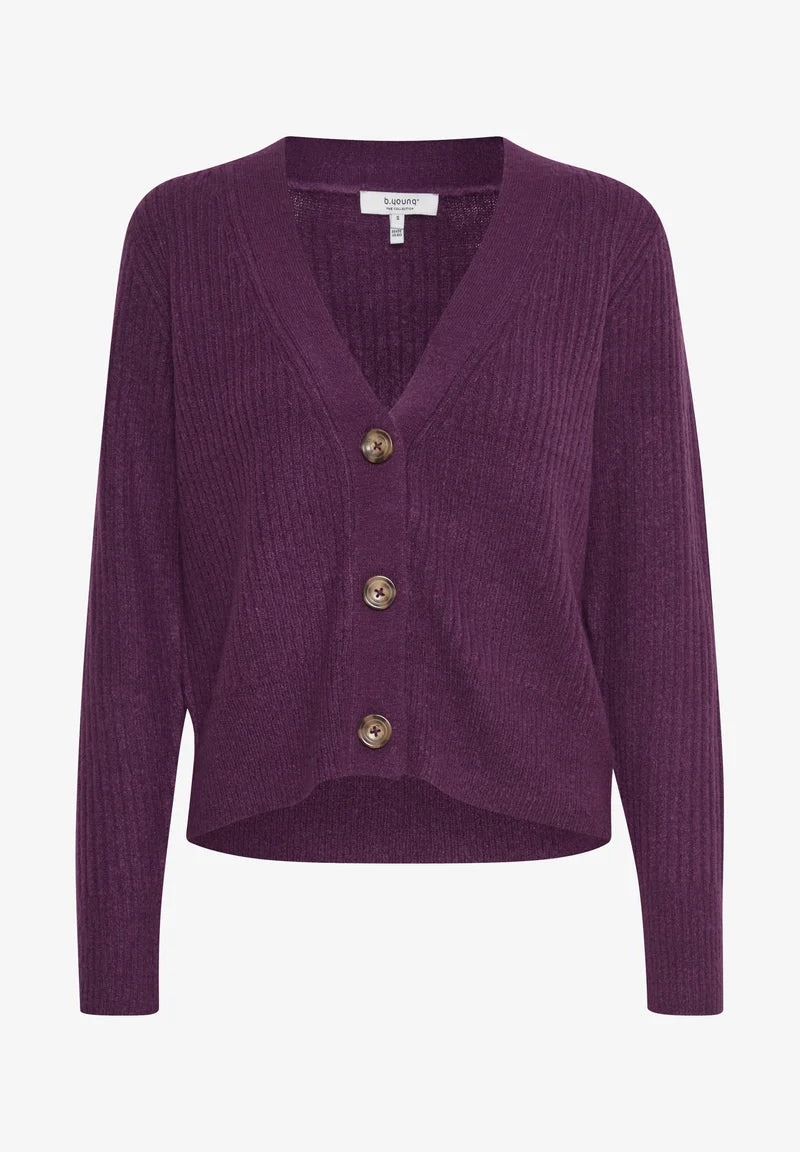 Bynora Short Cardigan - Phlox Melange