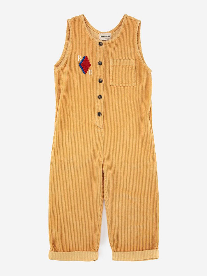 BC diamond corduroy overall