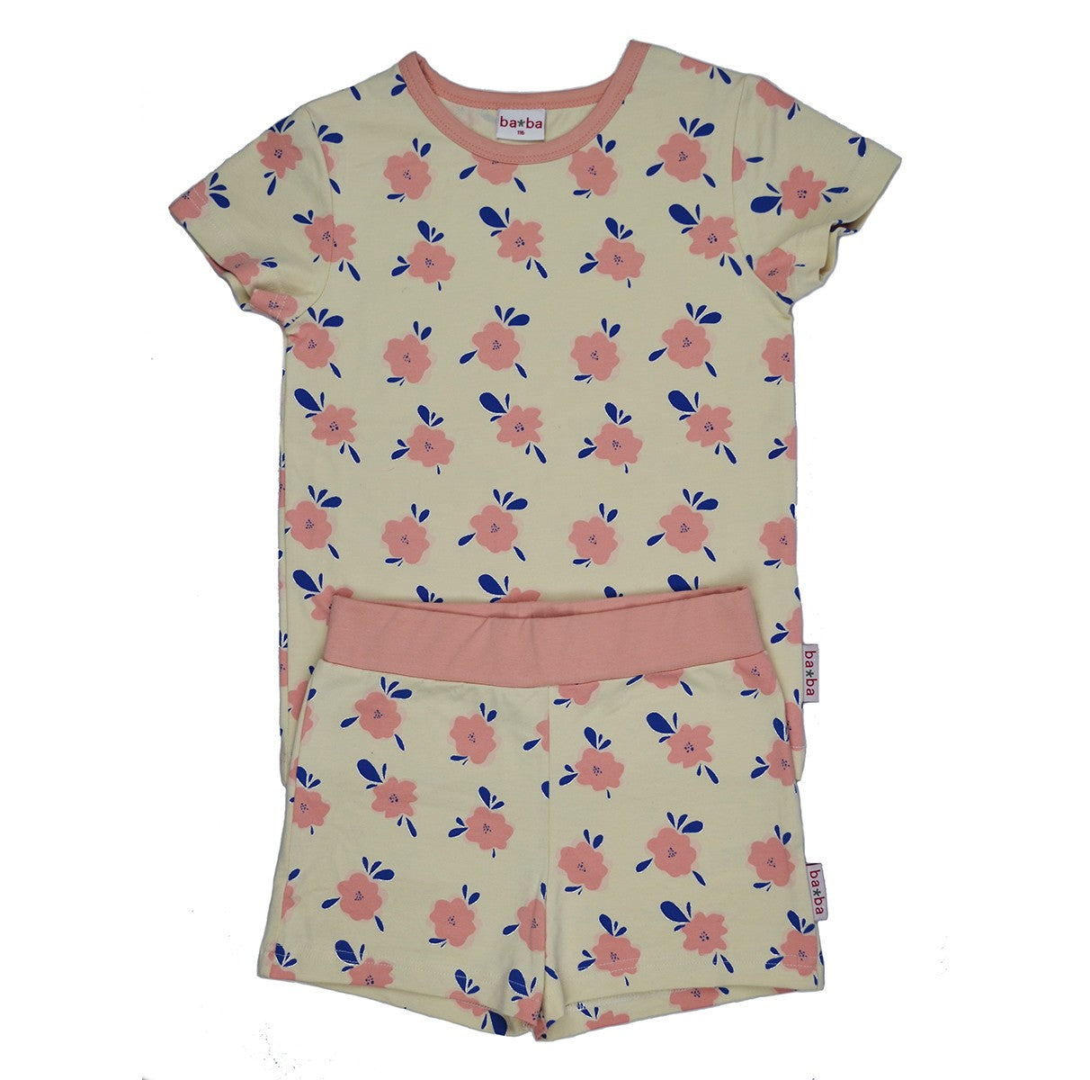 Pyjama short/Jersey single lycra AOP/Flowers S20