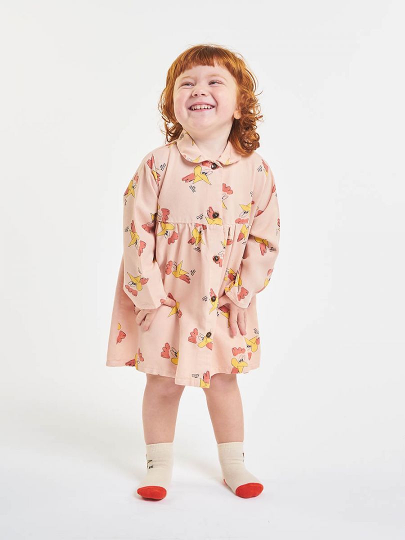 Mr o'clock all over woven dress (baby)