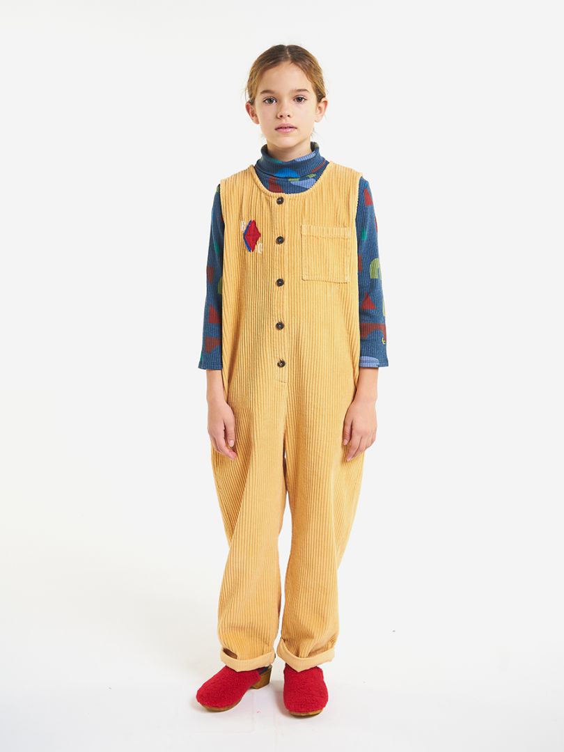 BC diamond corduroy overall
