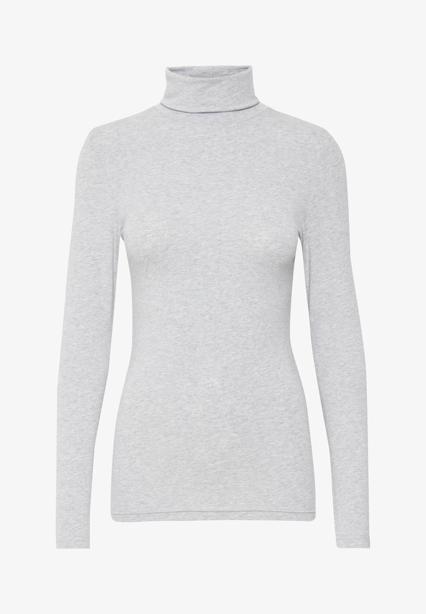 Pamila Roll Neck - Jersey Mid Grey Melange
