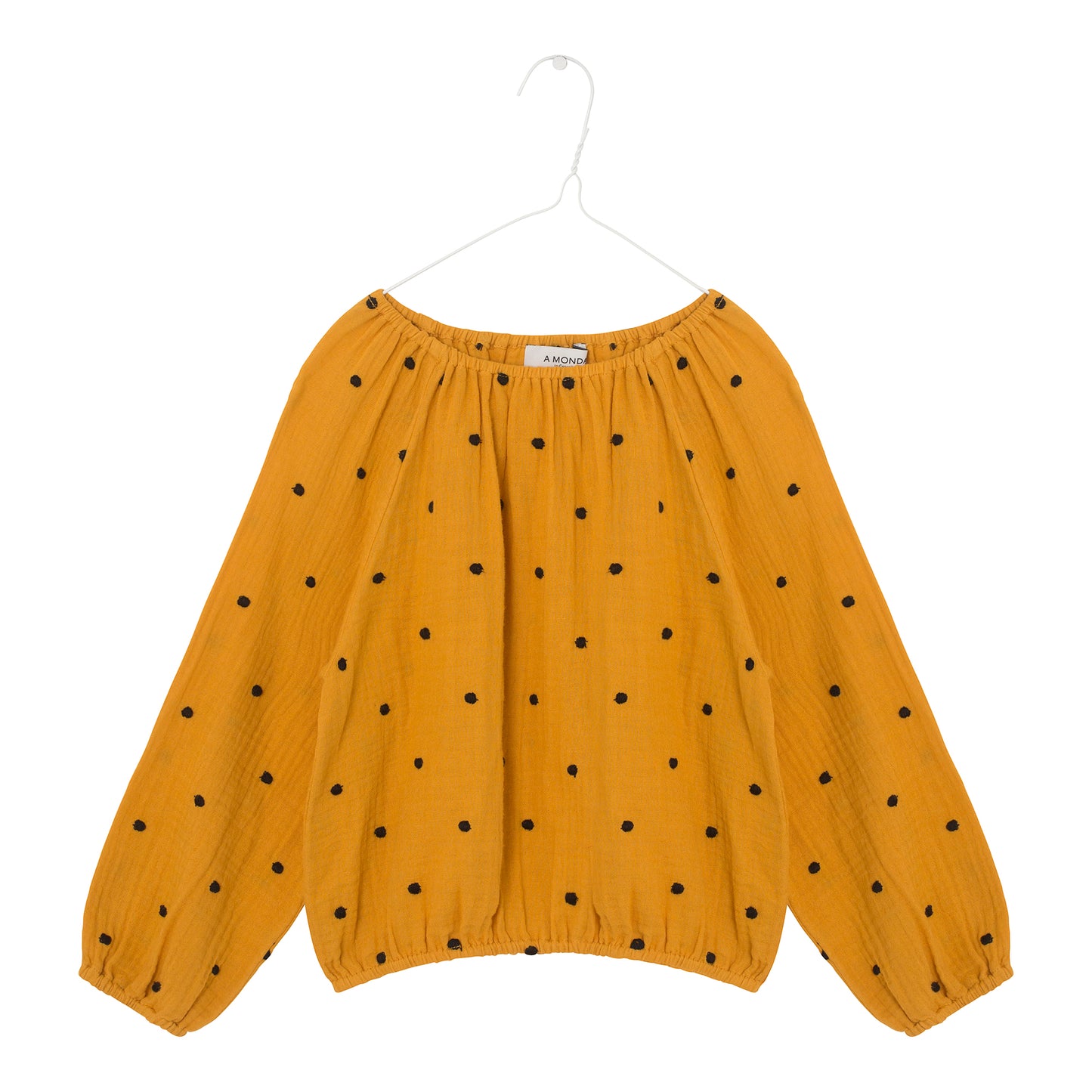 Didi Blouse - Golden Yellow Dot