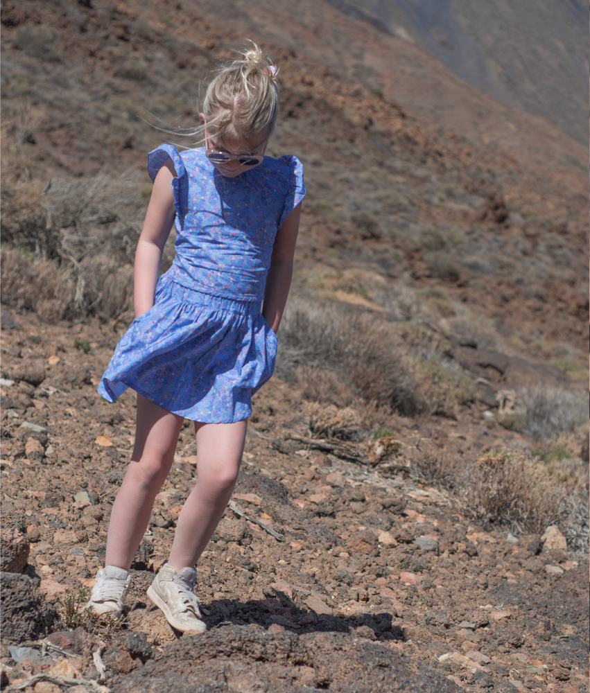 Ensor – top & skirt – blue