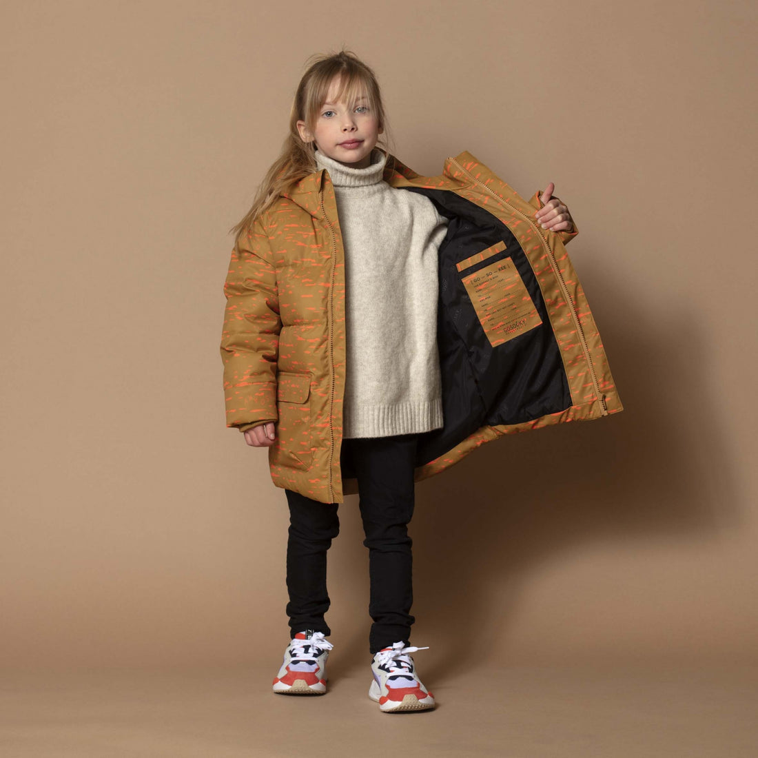 TIGER EYE ALLOVER PRINT OCHRE