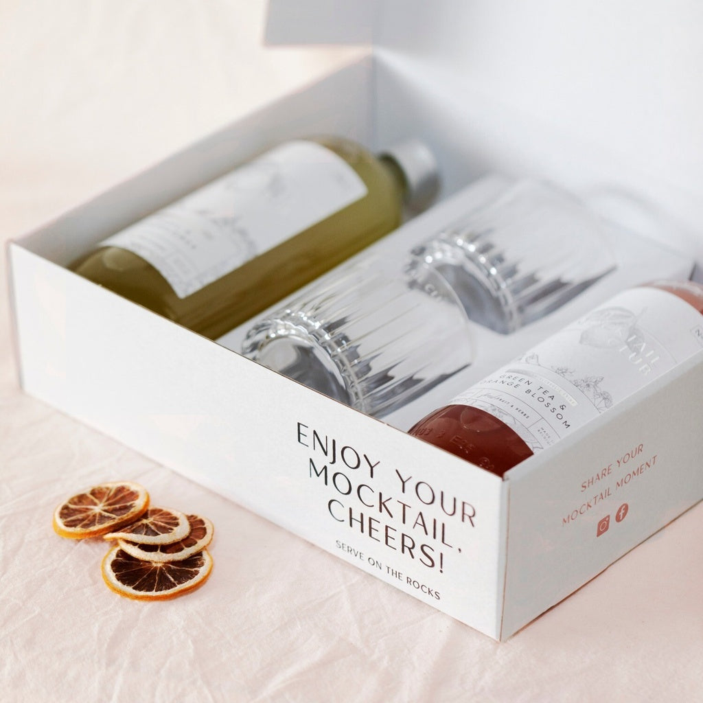 Giftbox - The perfect Serve - Basil & Edelflower - Grapefruit & Vanilla