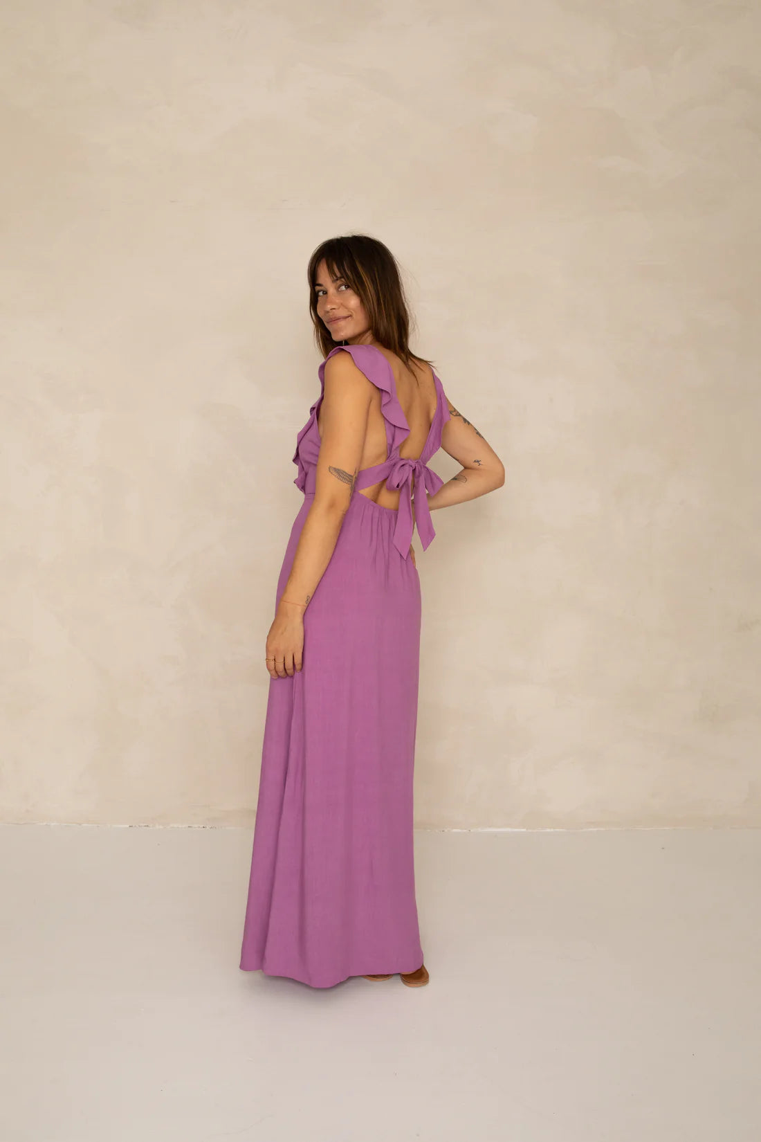 Manya Dress - Dusty Lavender