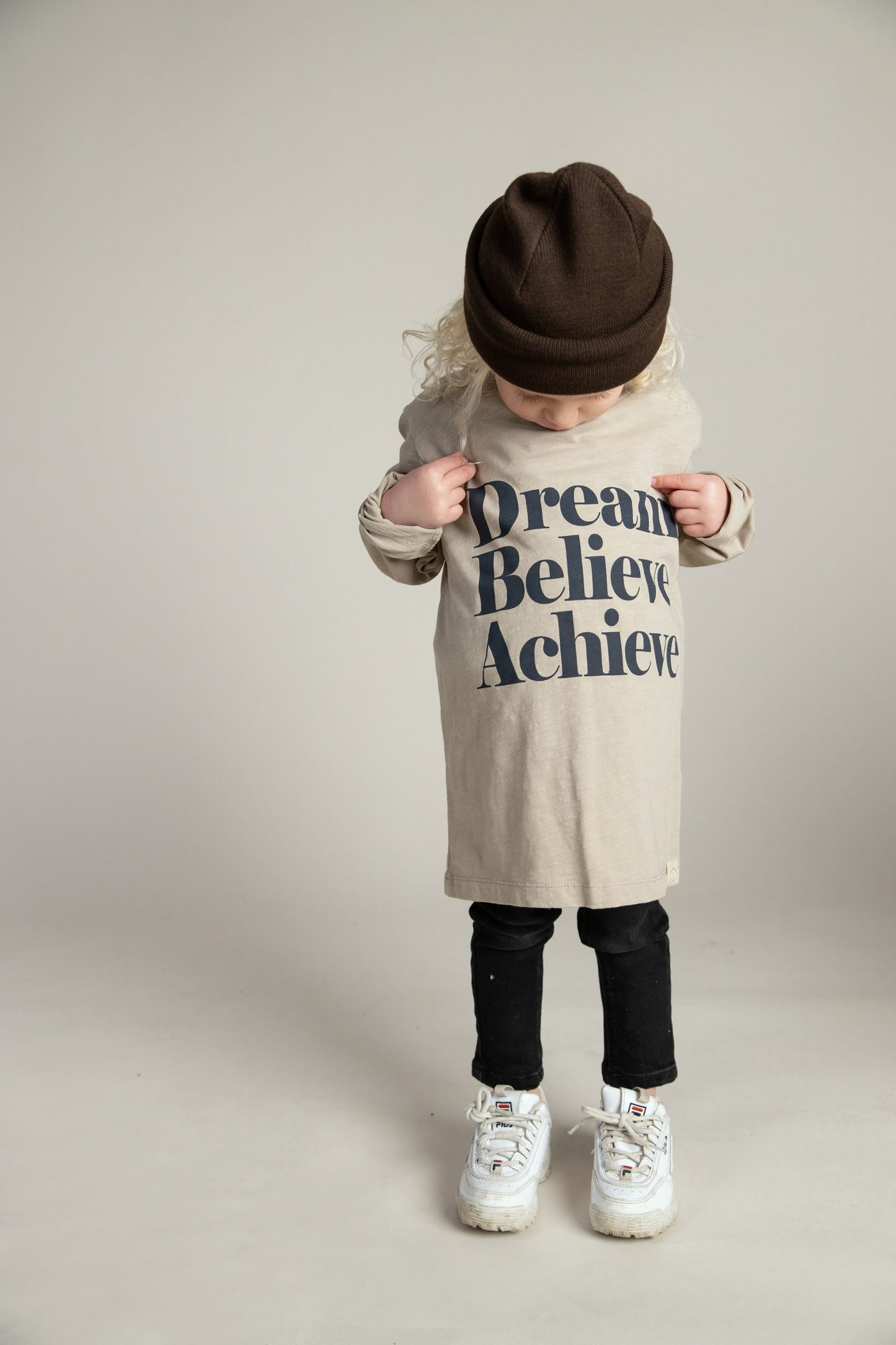 Jimmy LS Tee - Beige