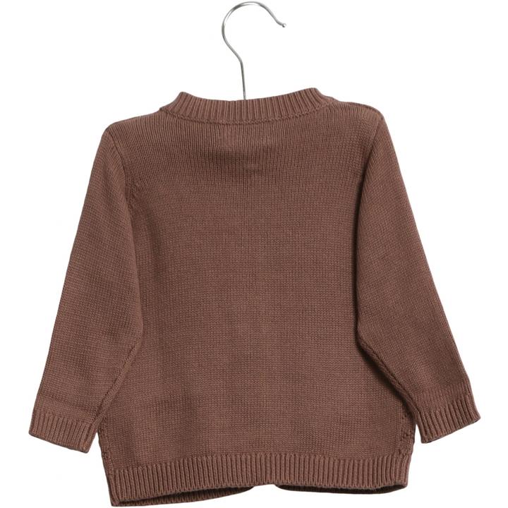 Knit Cardigan Ray plum