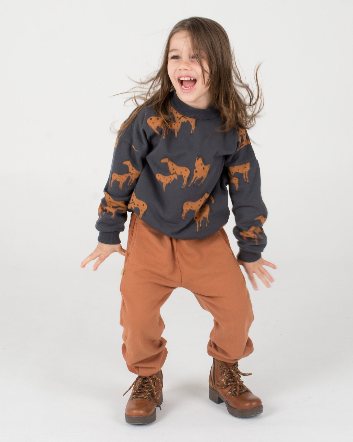 Jogging Pants Solid Cinnamon