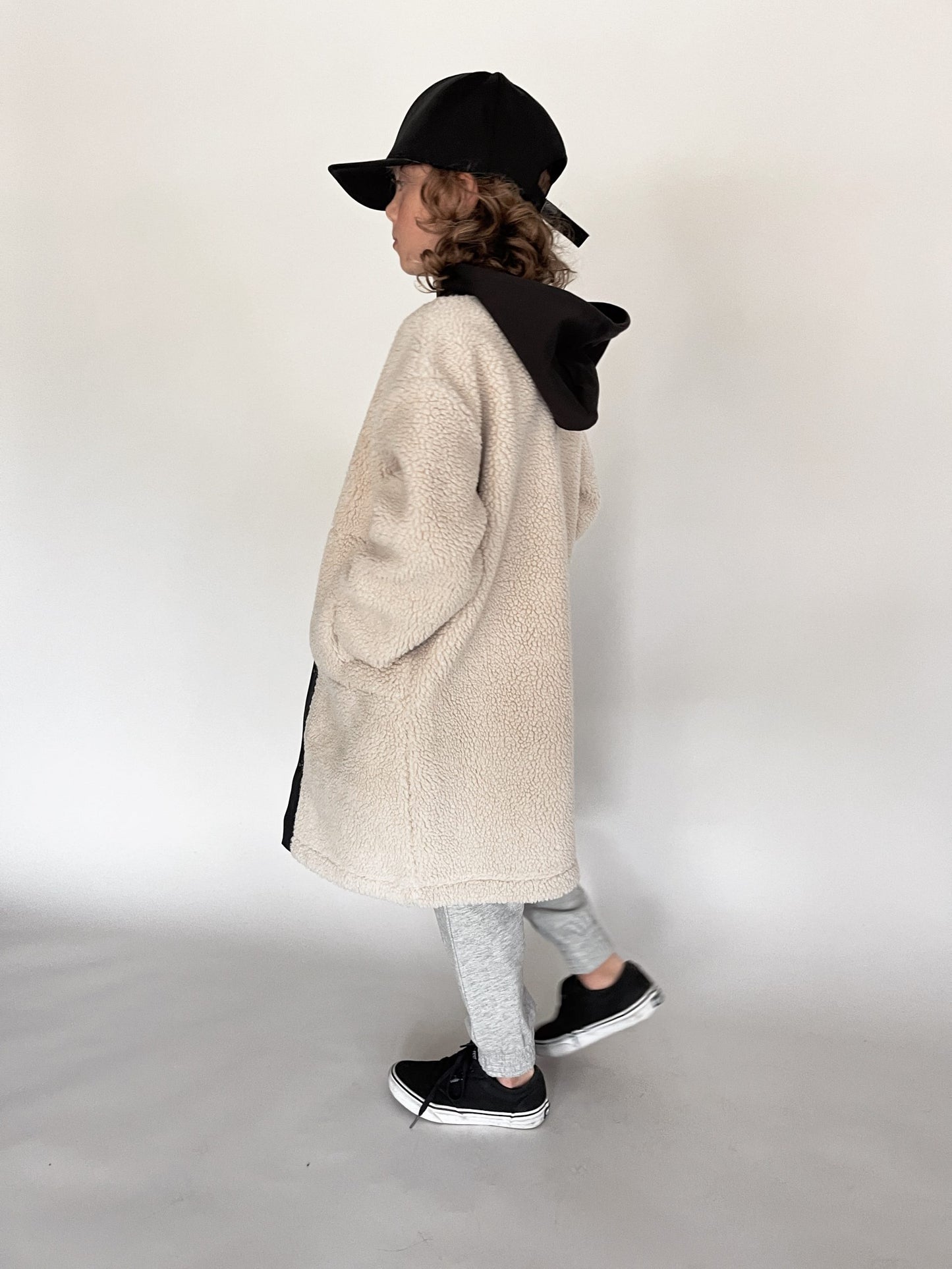 Palle Pile Coat - Cold Beige