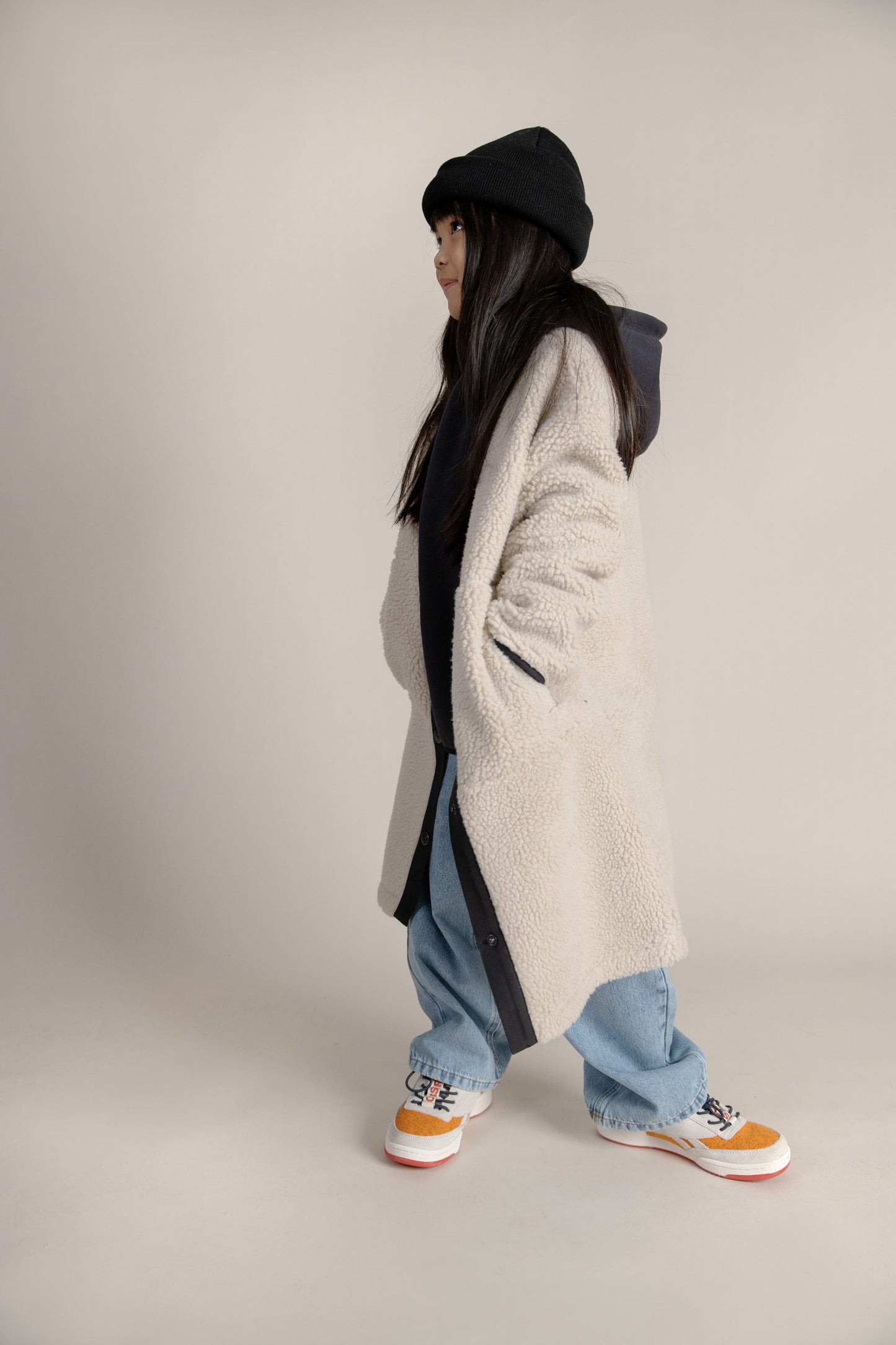 Palle Pile Coat - Cold Beige