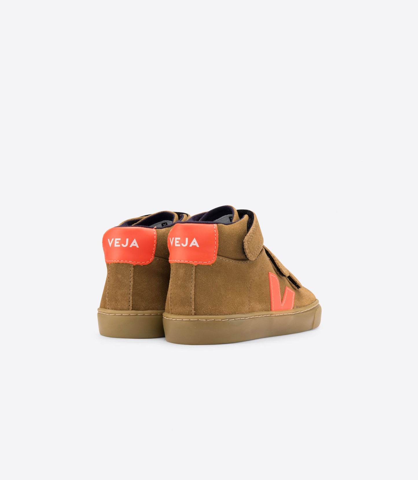 Small Esplar Mid Velcro Suede Tent - Orange Fluo Natural Sole