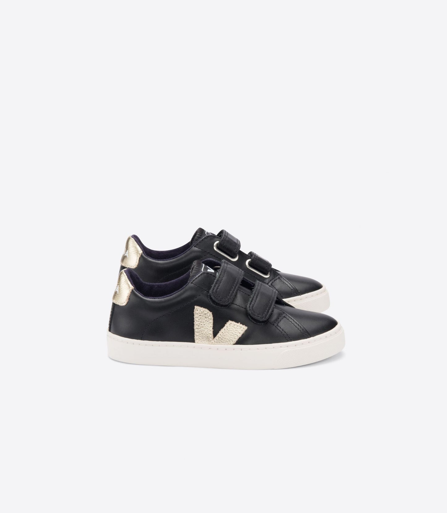 Small Esplar Velcro Leather - Black/Gold