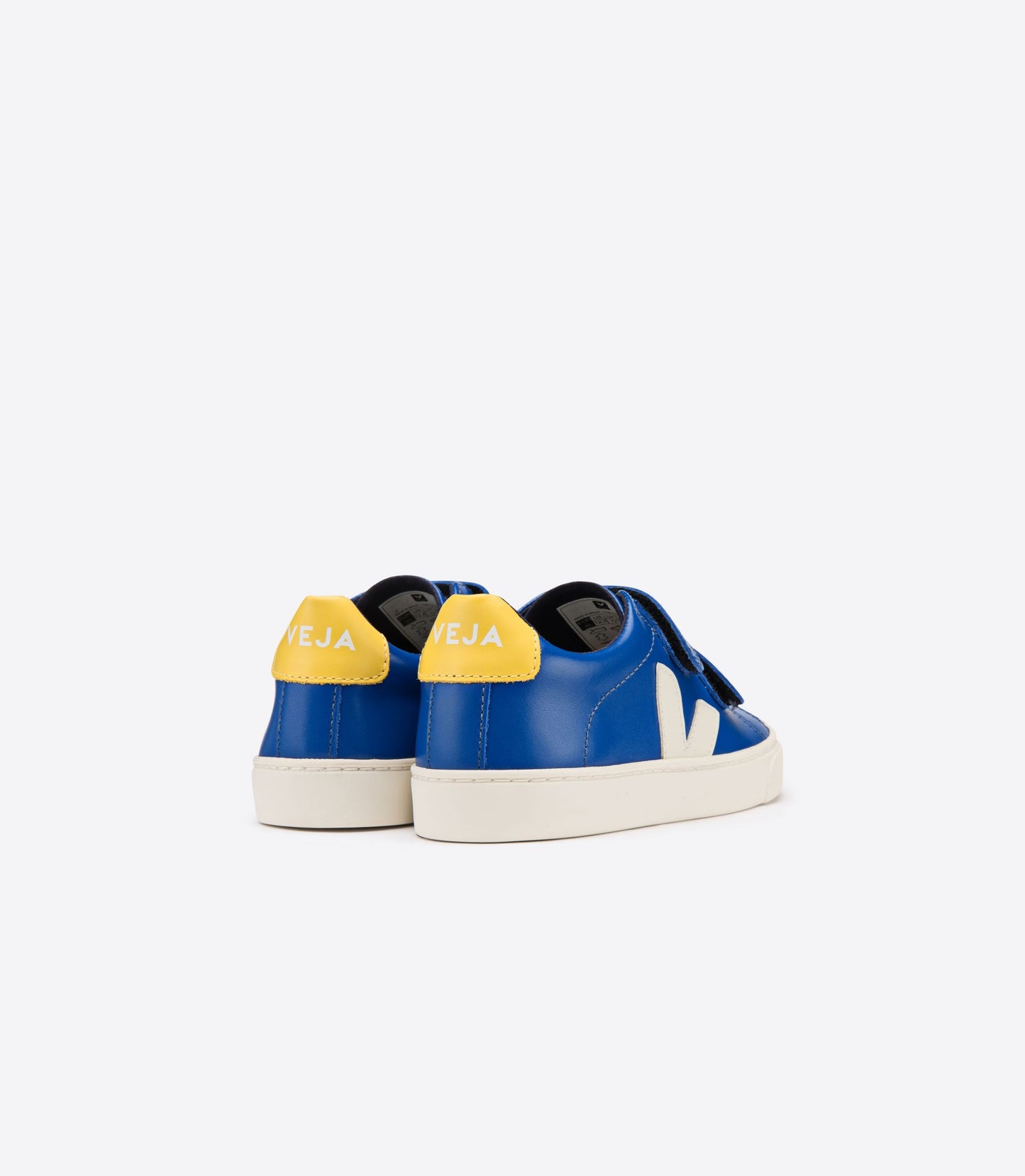 Small Esplar Velcro Leather - Indigo White/Gold Yellow