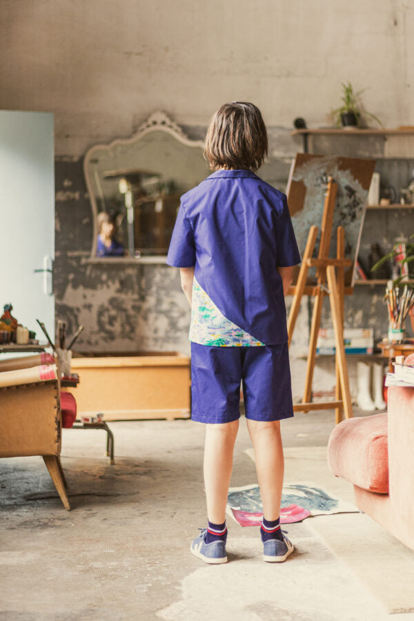*Dijon Short - Blue Work