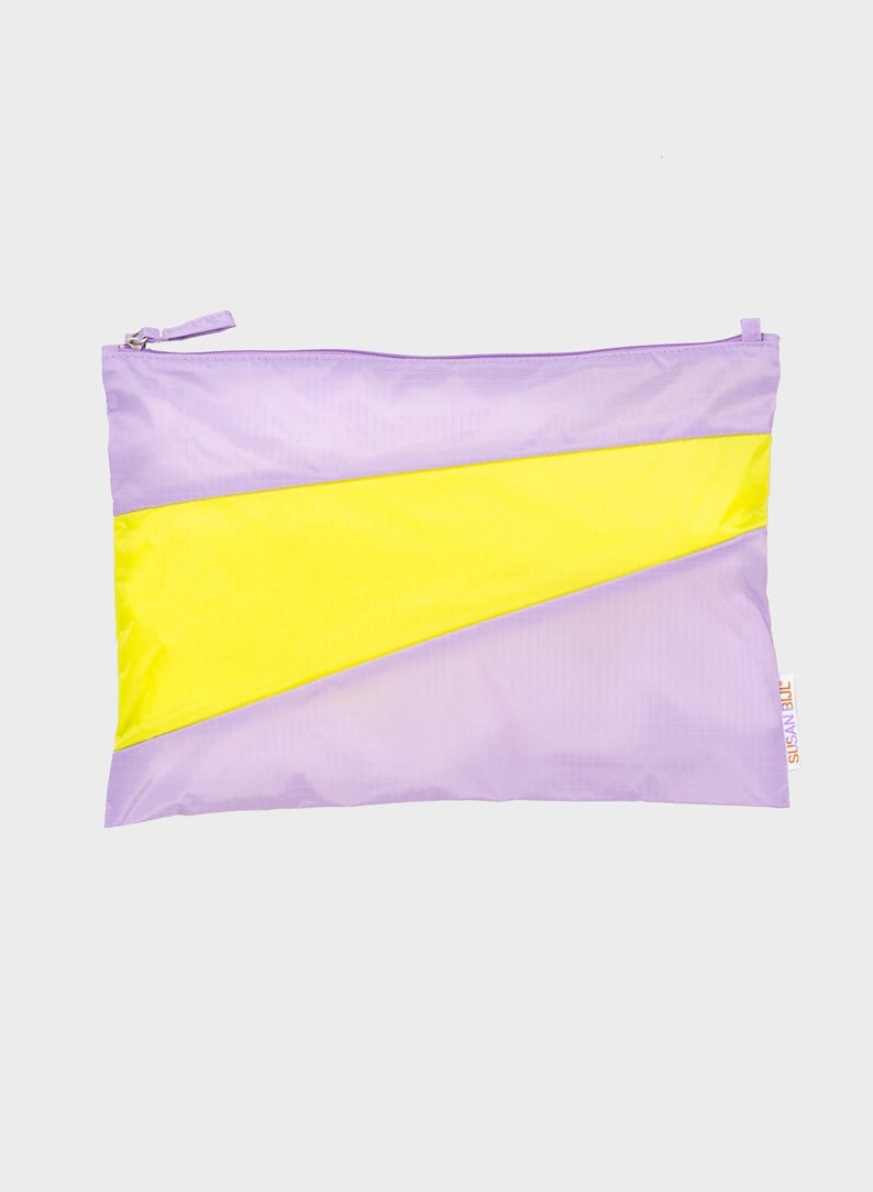 The New Pouch - Idea & Fluo Yellow Large