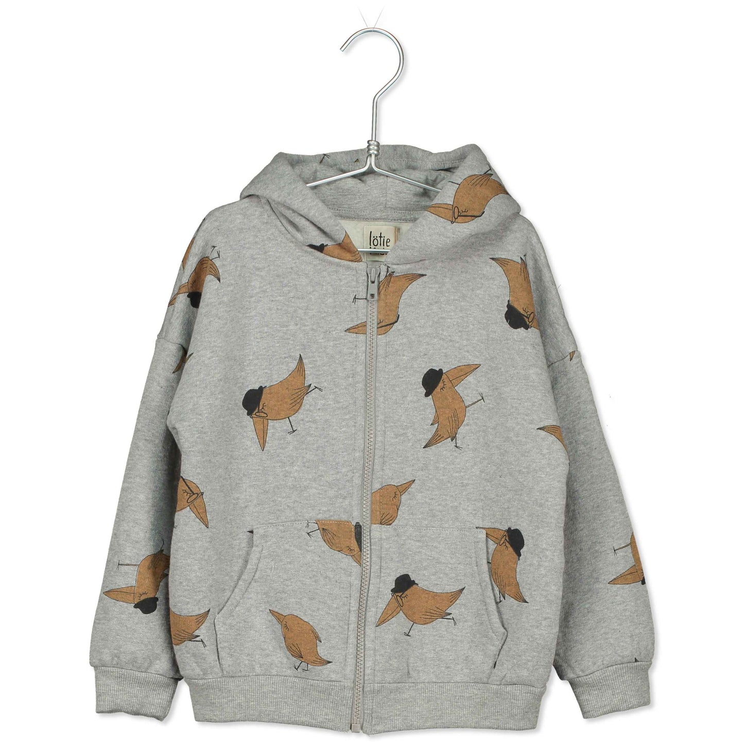HOODED JACKETBIRDS HATS GREY MELANGE