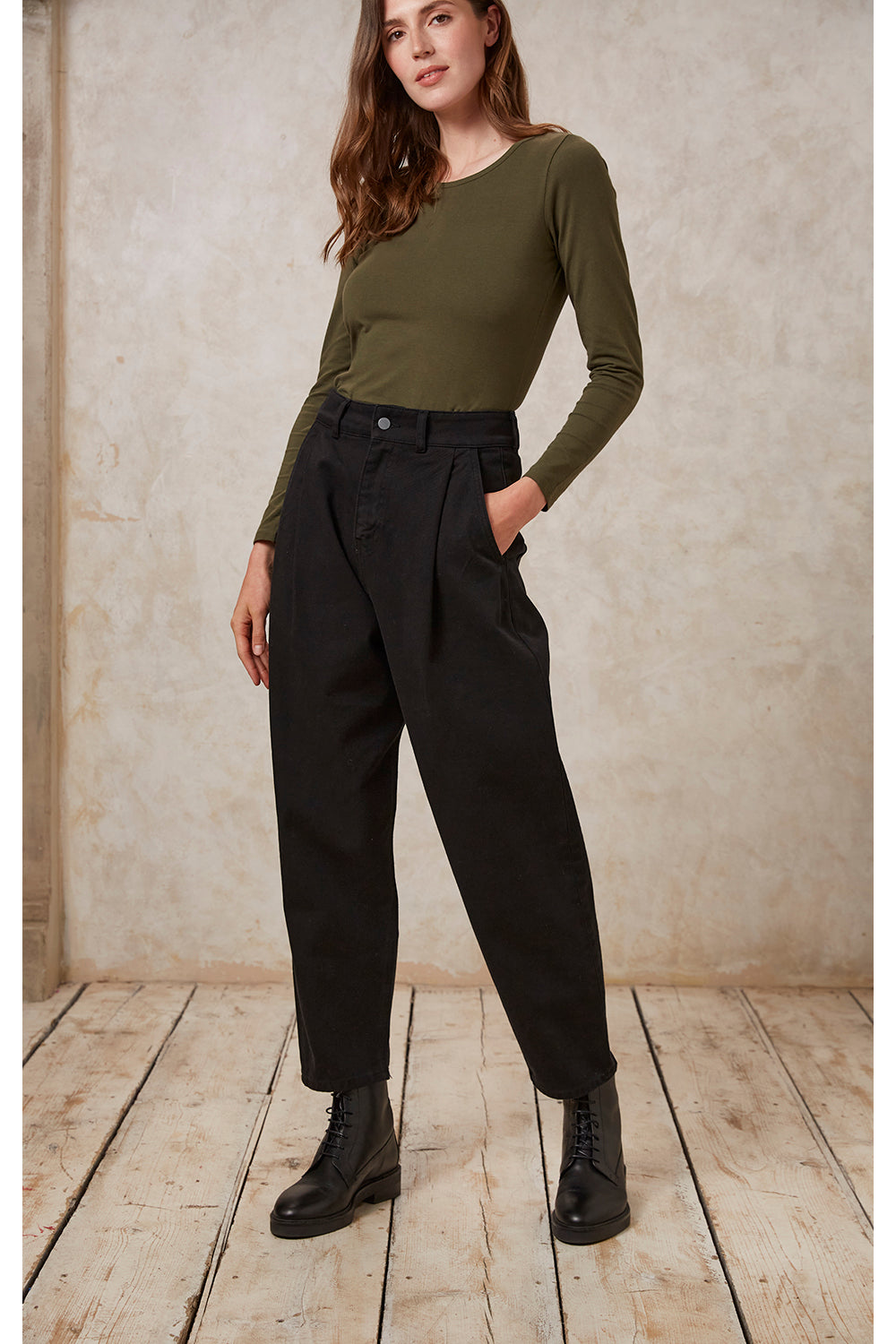 Alexis tapered trousers - Black