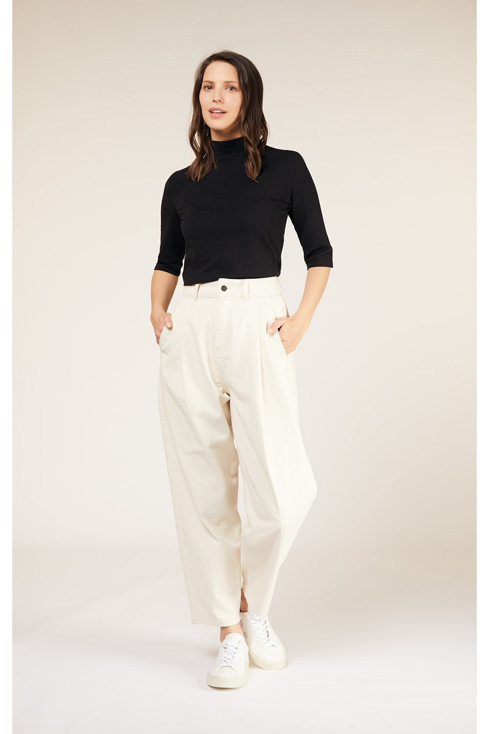 Alexis Tapered Trousers - Natural