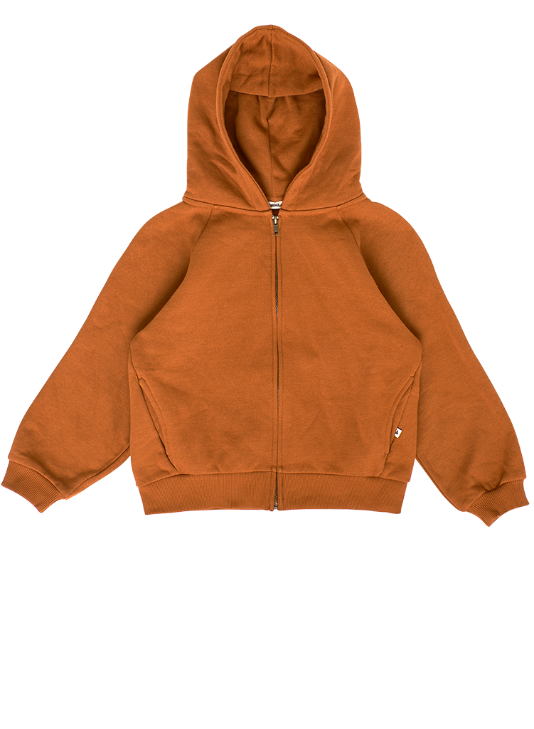 Ernest Zip Leather-Brown