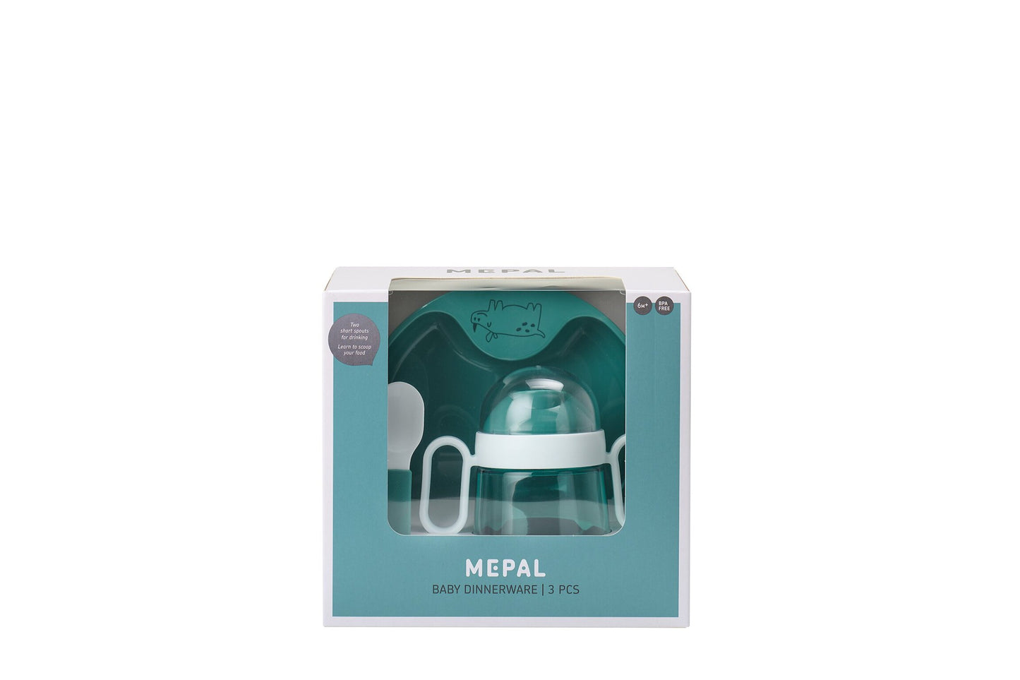 Set Babyservies Mio 3-delig - Deep Turquoise