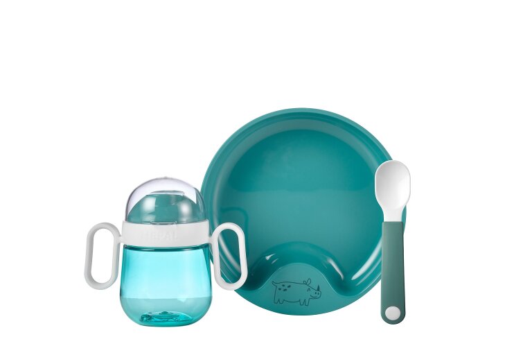 Set Babyservies Mio 3-delig - Deep Turquoise