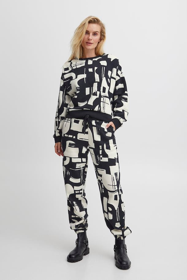 Pzisla - Pant - Black Printed