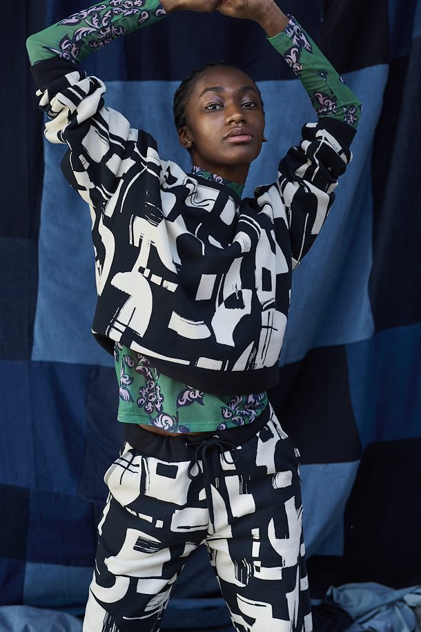 Pzisla - Pant - Black Printed