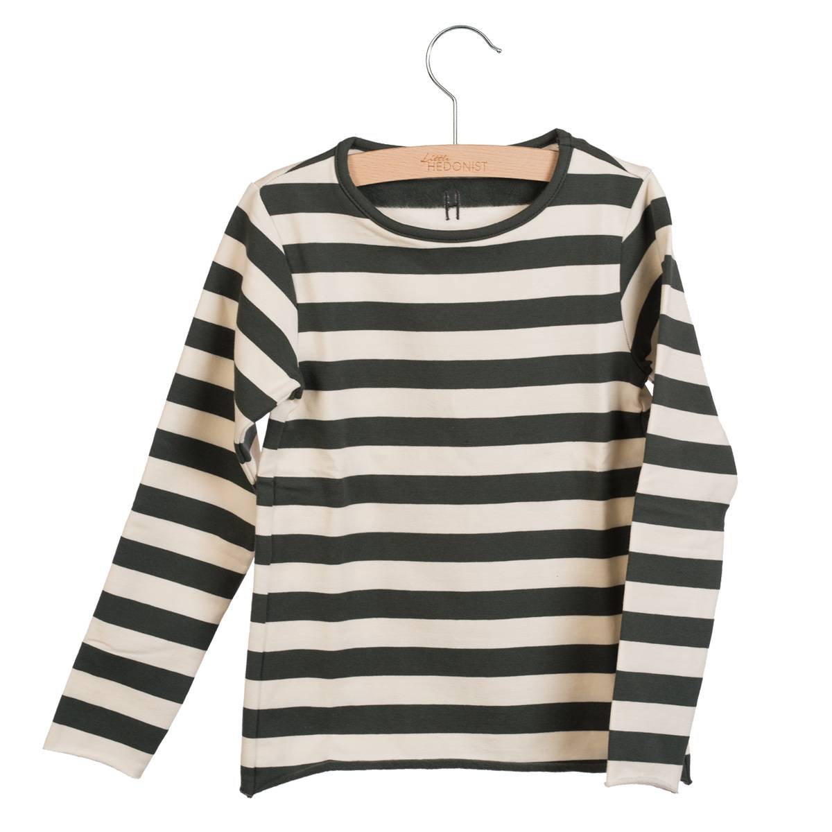 Longsleeve Elana Bleached Sand-Pirate Black striped