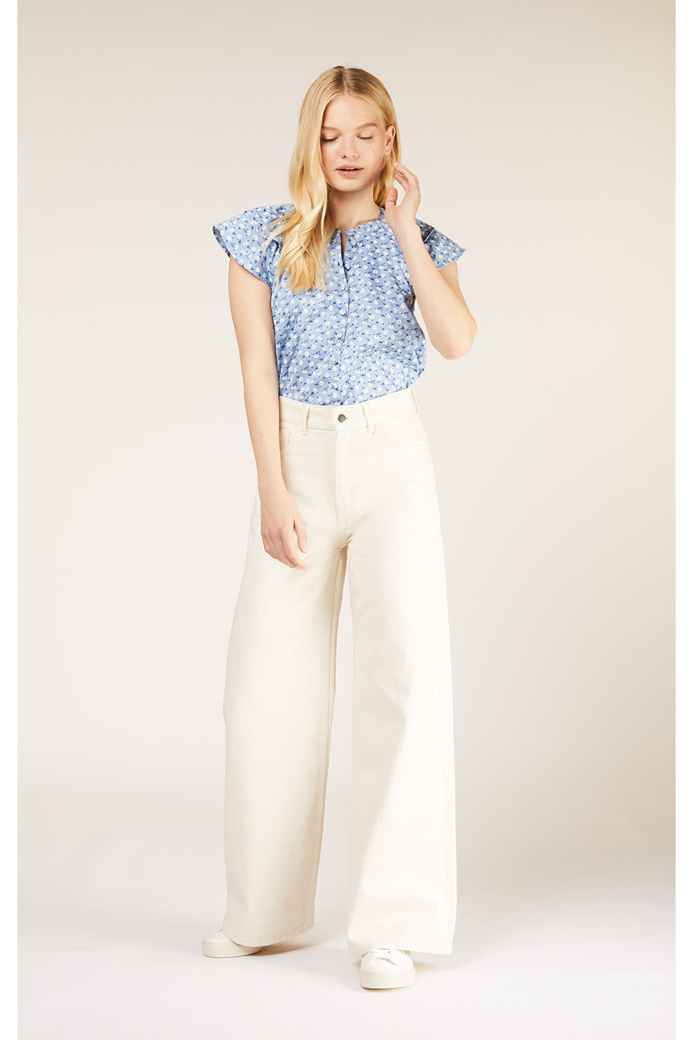 Flora Wide Leg - Trousers