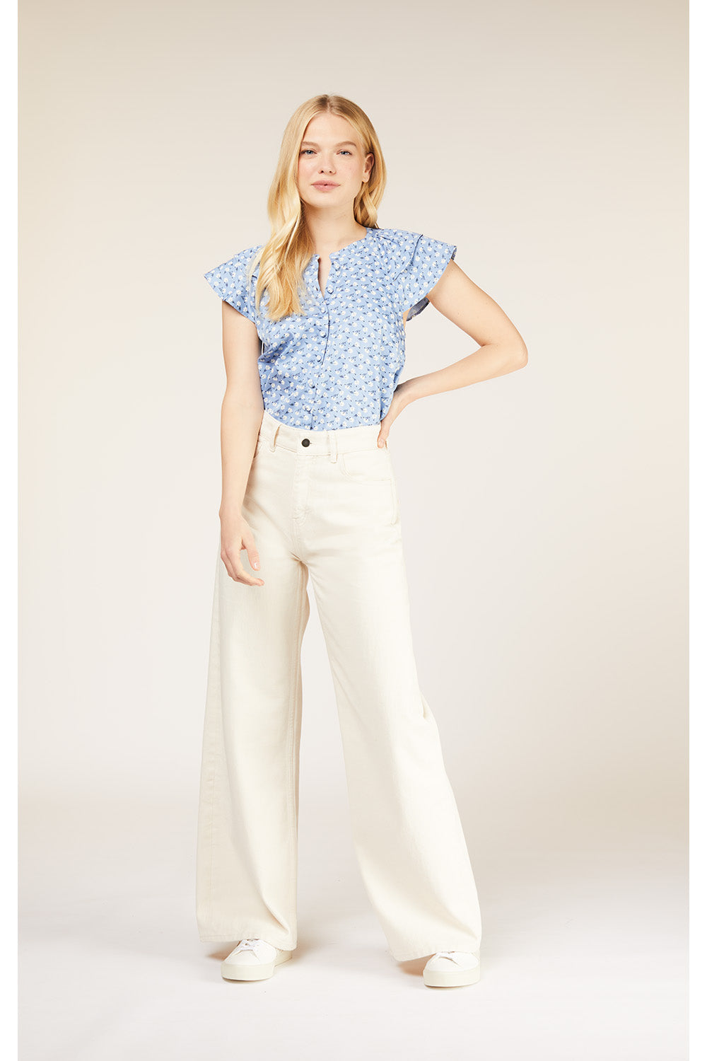 Flora Wide Leg - Trousers