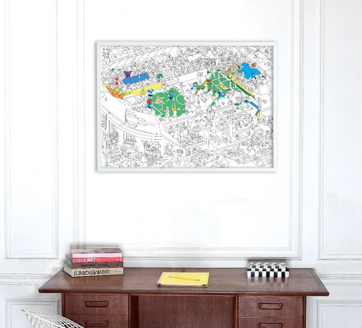 OMY - Giant Coloring Poster - Football 100x70