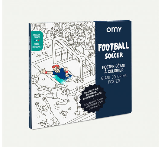 OMY - Giant Coloring Poster - Football 100x70