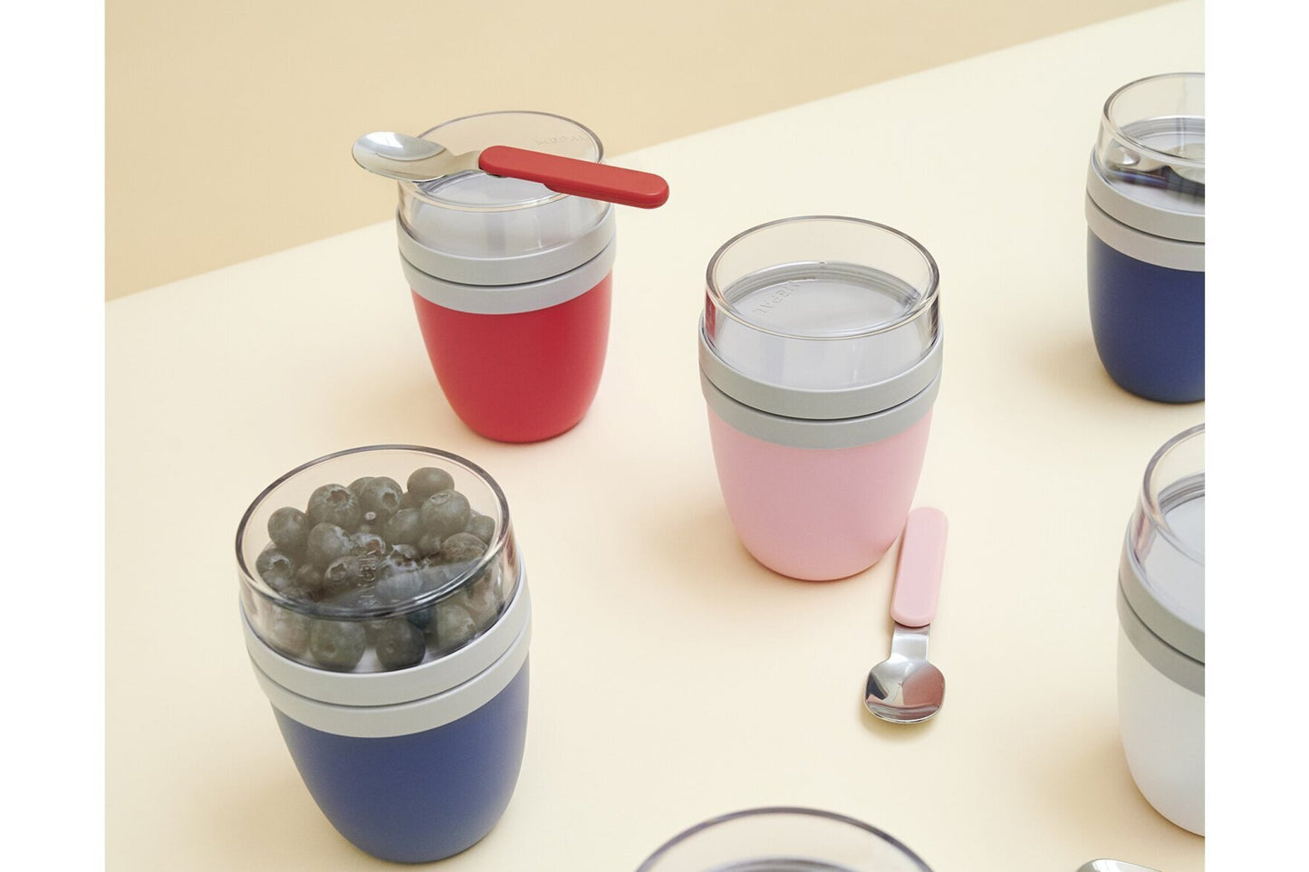 Promoset Lunchpot + Vouwlepel Ellipse - Nordic Green