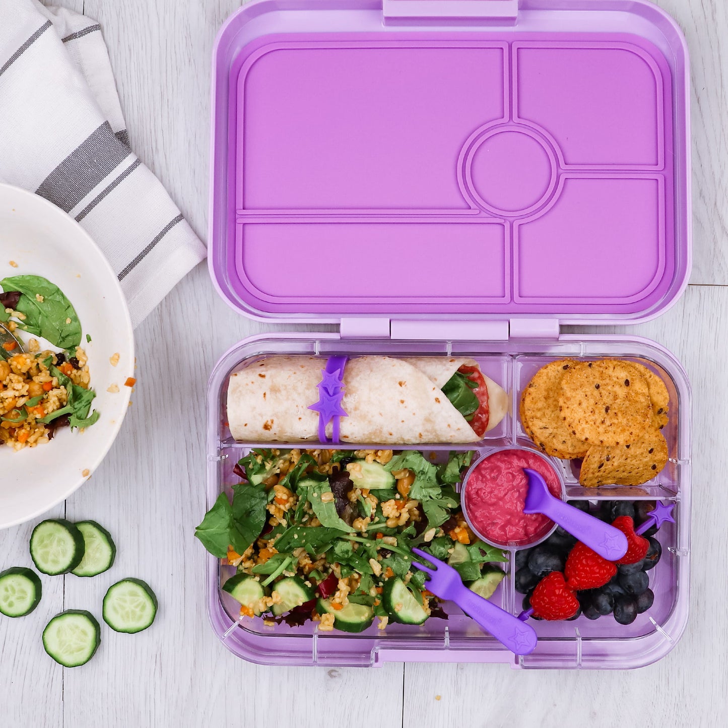Lunchpunch Vork En Lepel - Blauw