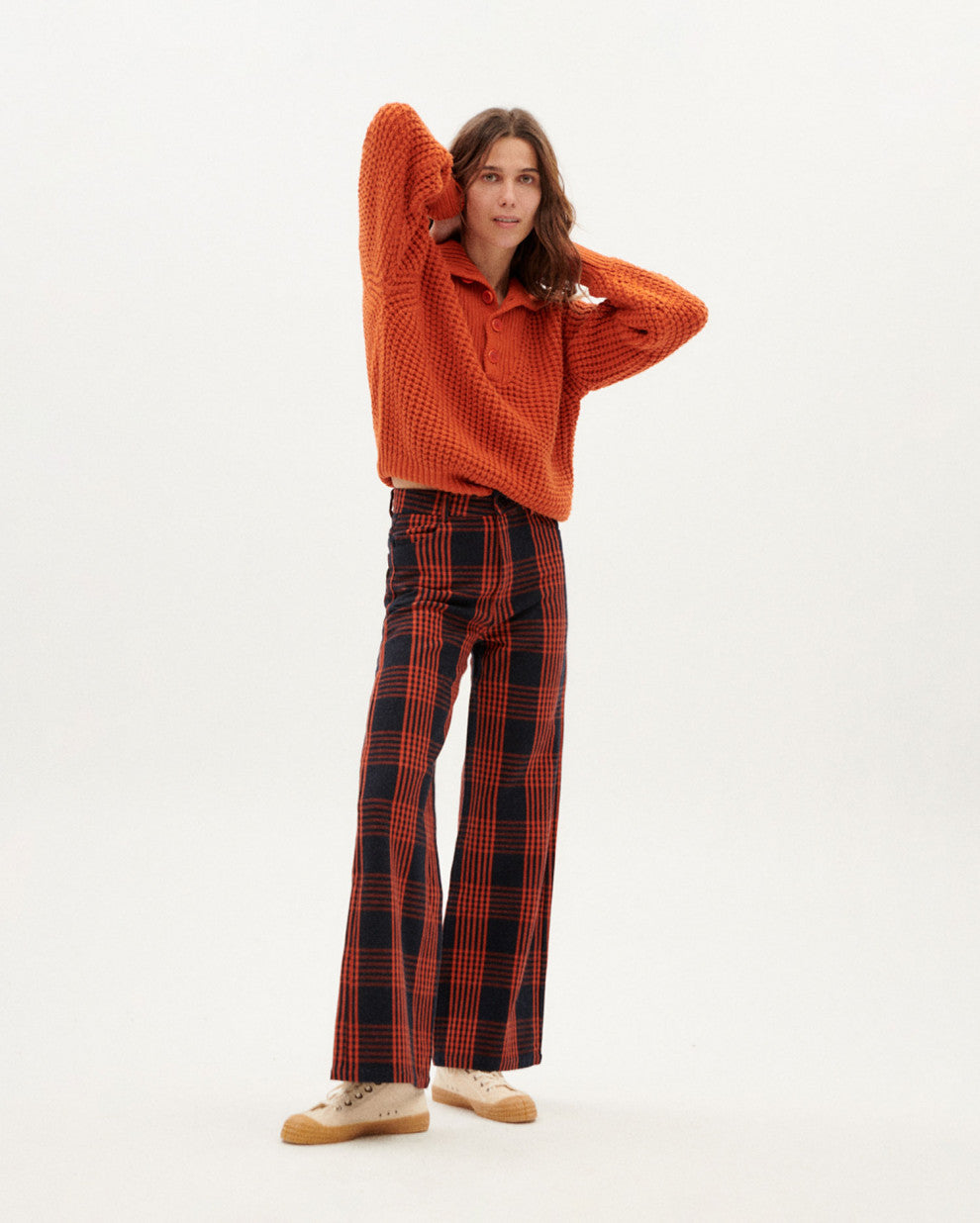 Trash Sole Knitted Sweater - Orange