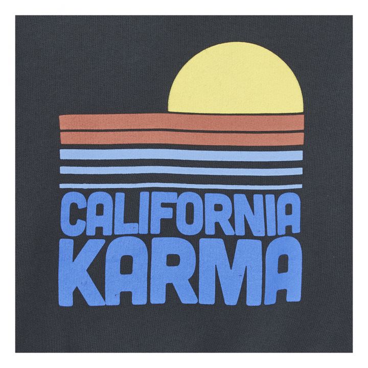 Sweatshirt California Karma Cotton Bio - Off Black