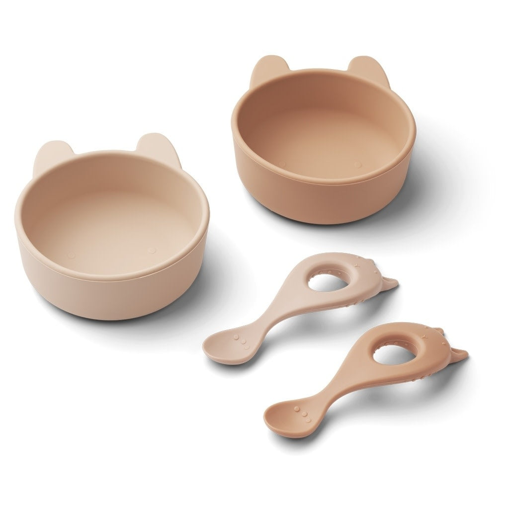 Iggy Silicone Bowl Rabbit - Dusty Rose