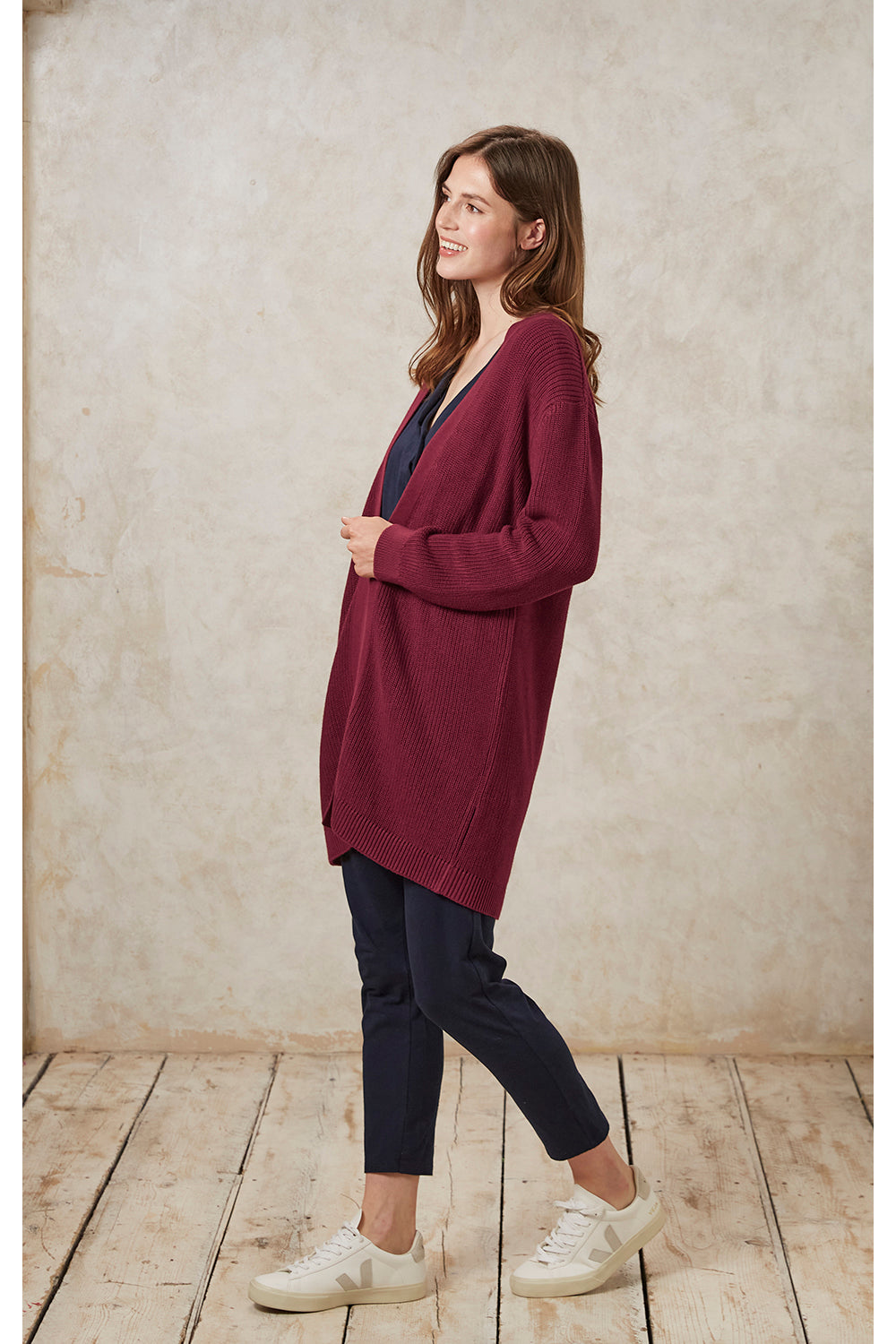 Linden Cardigan - Burgundy